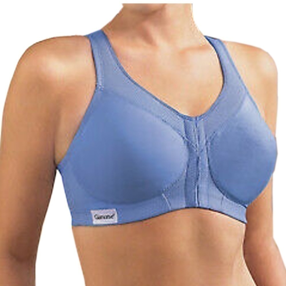 GLAMORISE Periwinkle Blue Sports Bra 34C New Model 1206 Front Close
